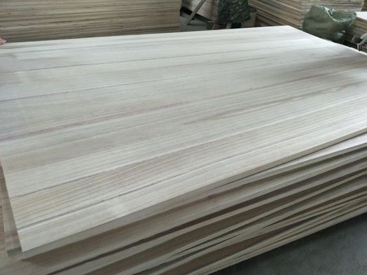 Adhesivo de madera sólida Paulownia Paneles de madera Finger Joint Board con tiempo de producción 5-15 días