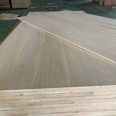 Tabla de madera sólida Paulownia para artesanía Color natural 1220x2440mm