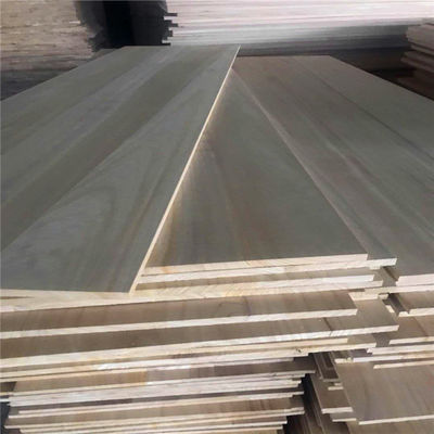 Panel de madera sólida de paulownia certificado FSC para puertas de muebles