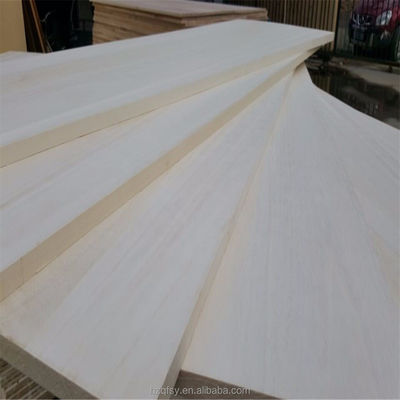 Madera de paulownia original blanqueada Paneles de madera sólida tradicional de 3 mm a 50 mm