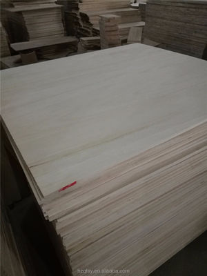 Madera de paulownia original blanqueada Paneles de madera sólida tradicional de 3 mm a 50 mm