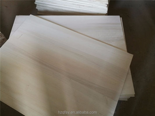 Madera de paulownia original blanqueada Paneles de madera sólida tradicional de 3 mm a 50 mm