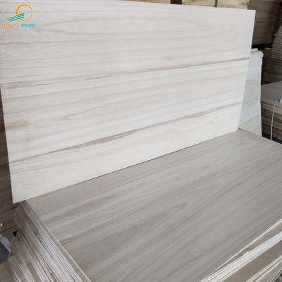 Madera de paulownia natural o blanqueada 2440x1220 mm M3 para paneles de madera sólida